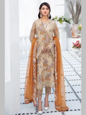 Designer Embroidered Chiffon