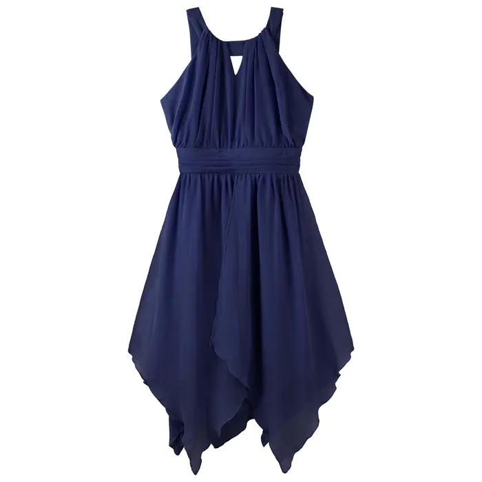 Designer Kidz - Angelene Panelled Dress - Navy