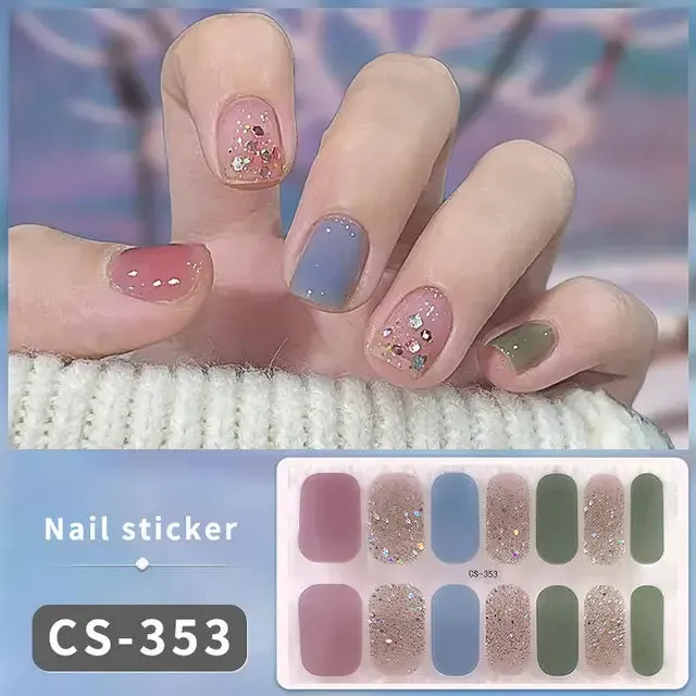 DIY Gel Nail Stickers