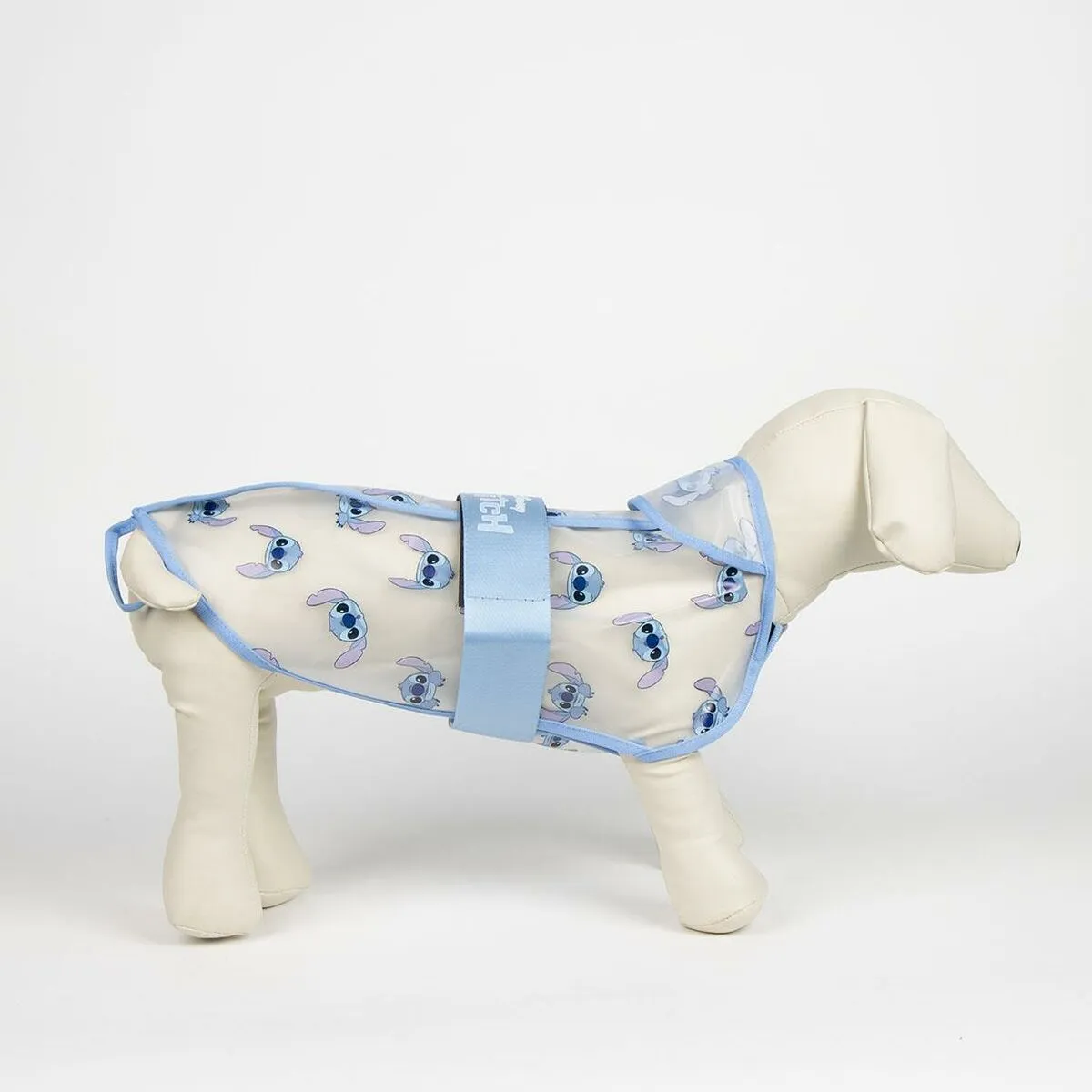 Dog raincoat Stitch Blue S