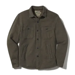 Dunlop Waffle Lined Shirt Jacket - Olive