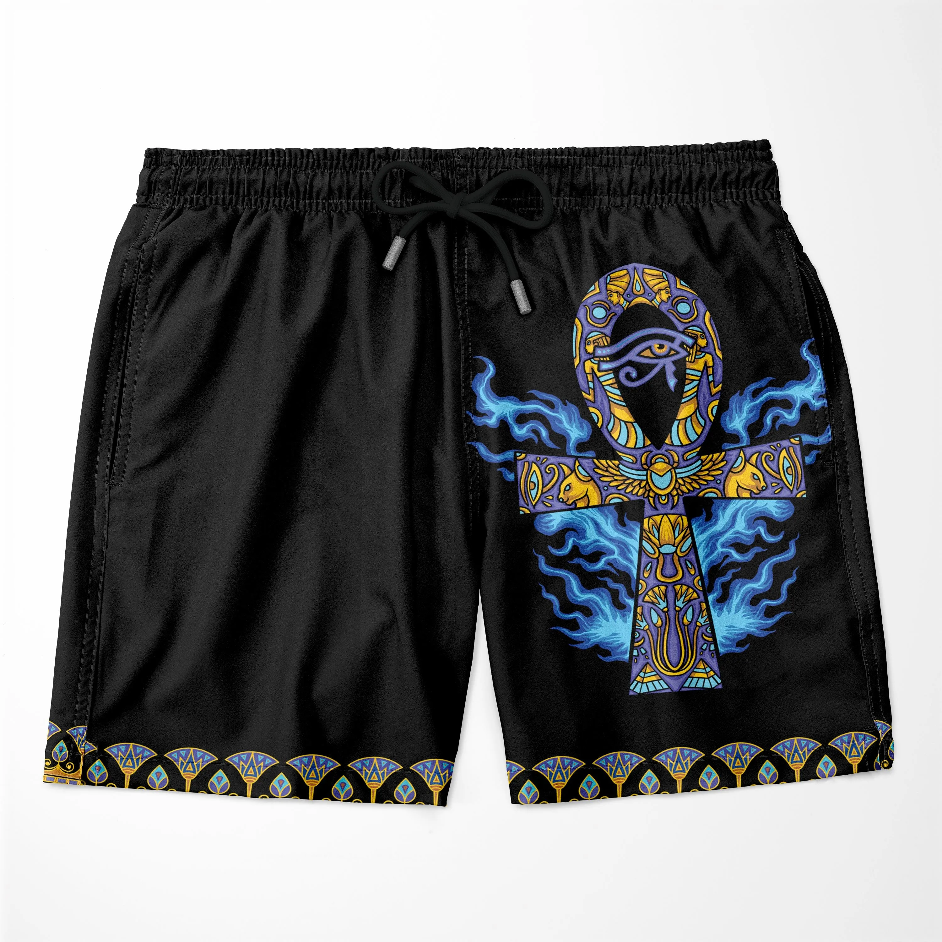 Egyptian Ankh Ft Eye Of Ra T-shirt and Shorts Set