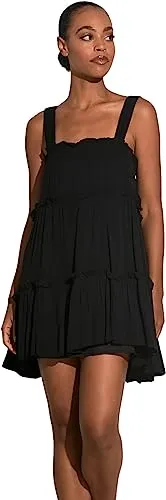 Elan Black Babydoll Dress