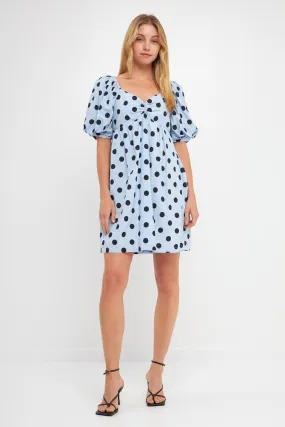 English Factory - Dotted Babydoll Mini Dress