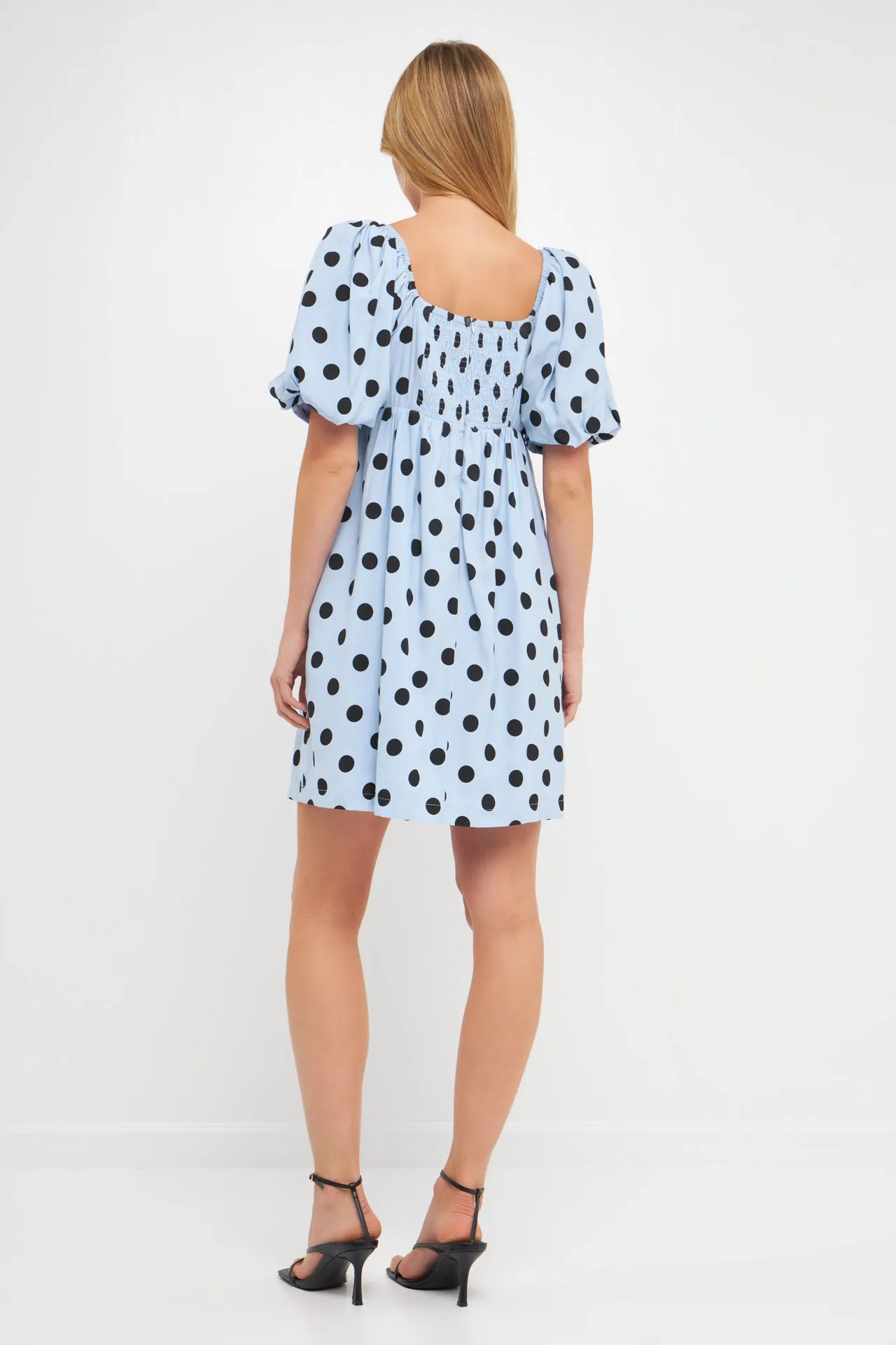 English Factory - Dotted Babydoll Mini Dress