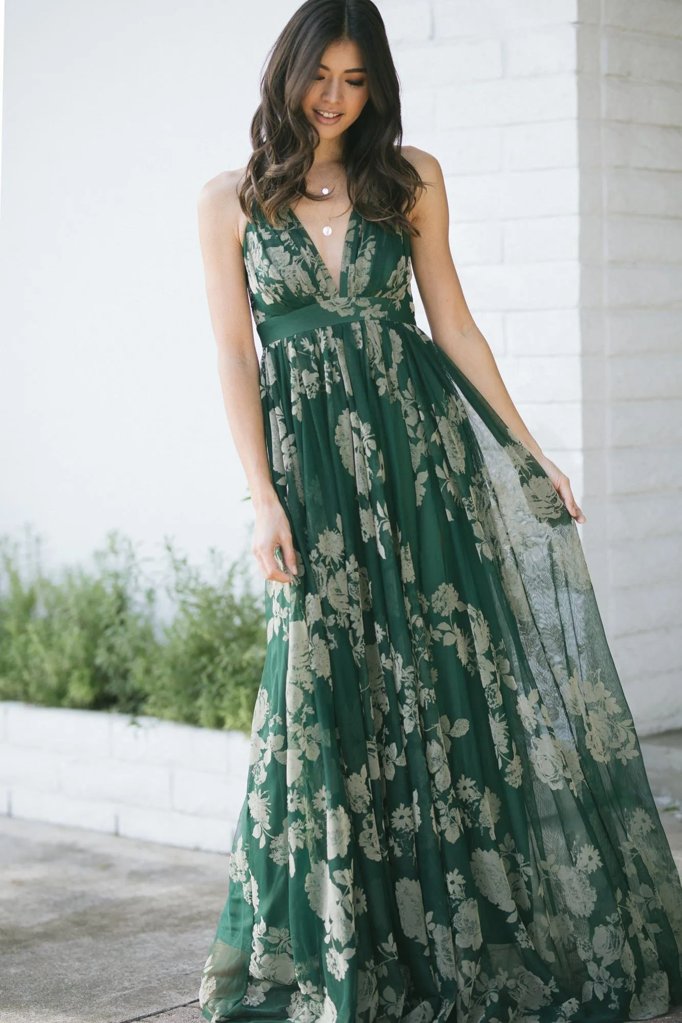 Estee Velvet Floral Maxi Dress