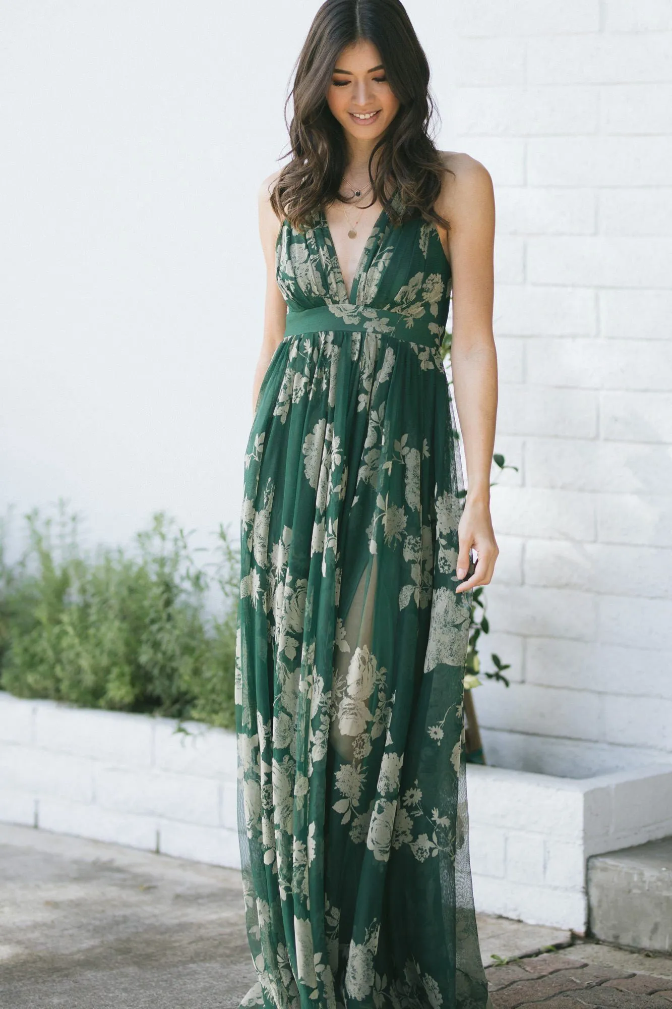 Estee Velvet Floral Maxi Dress