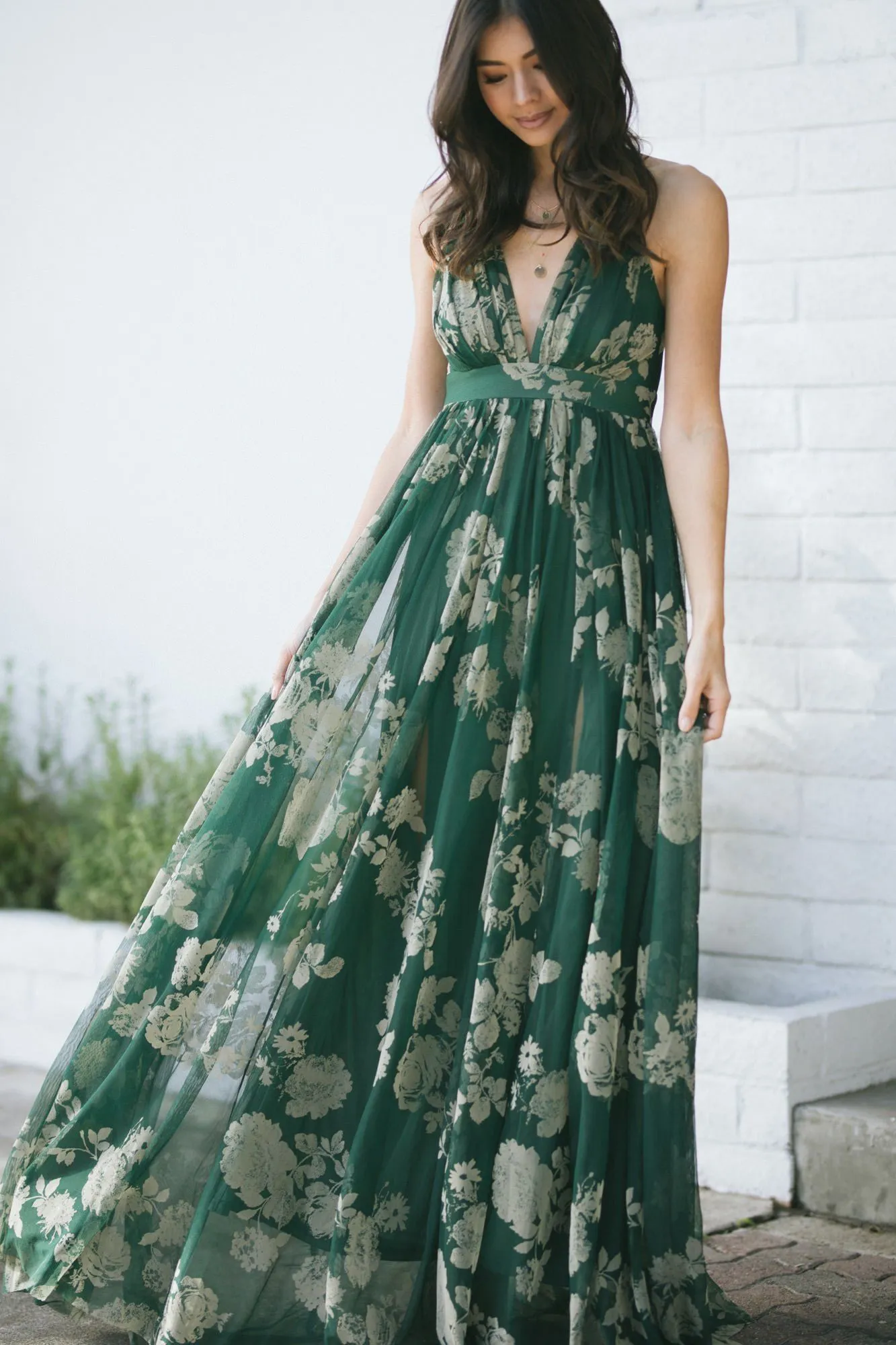 Estee Velvet Floral Maxi Dress