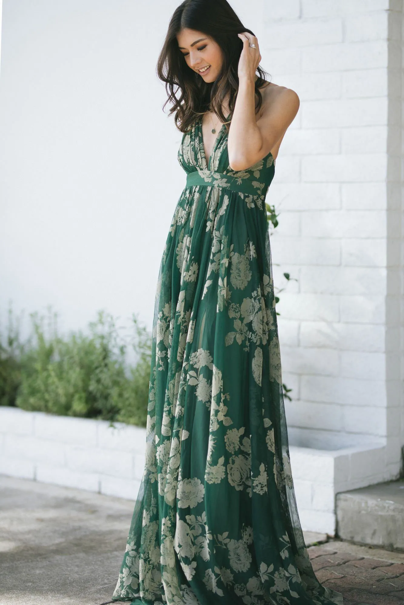 Estee Velvet Floral Maxi Dress