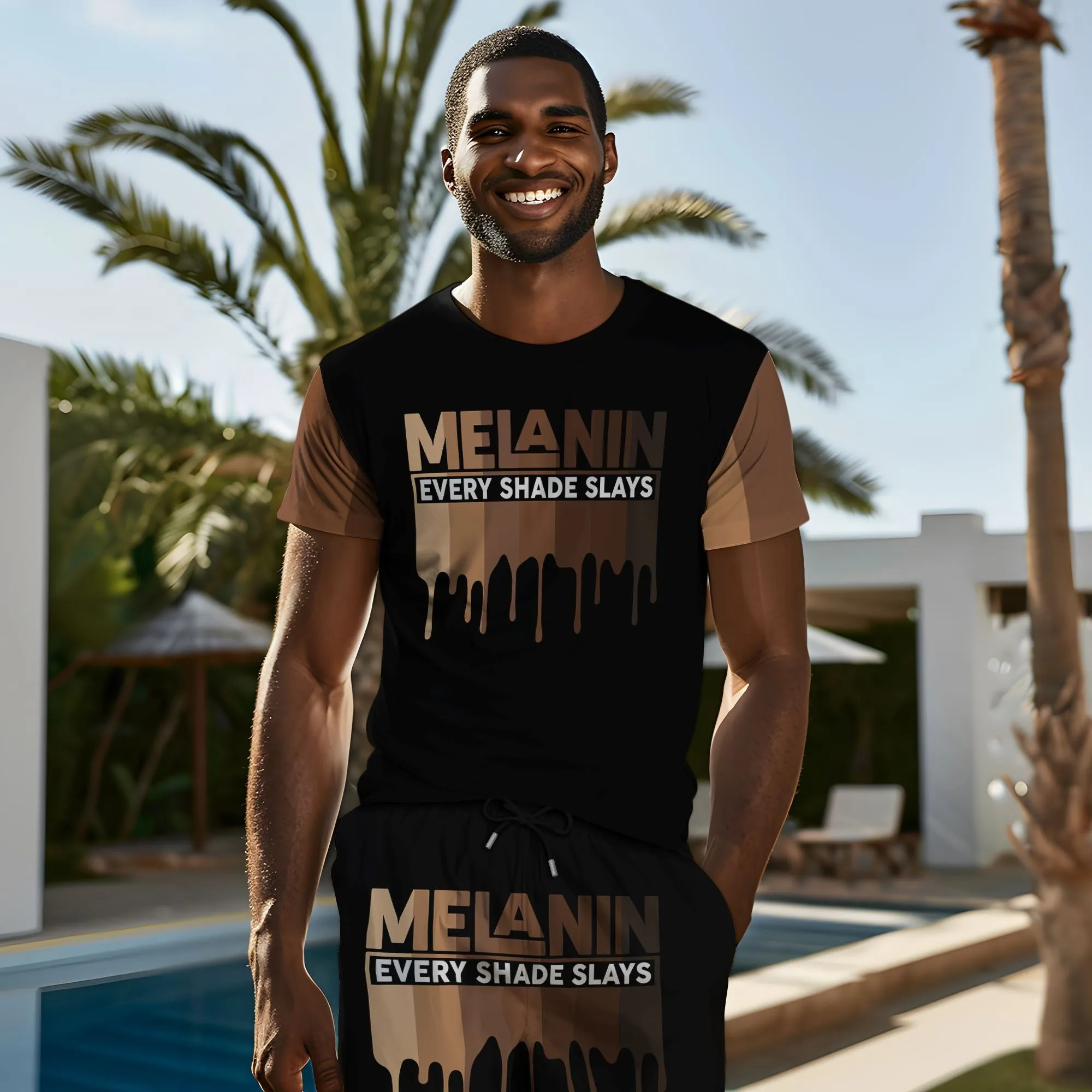 Every Shade Slays Melanin T-shirt and Shorts Set