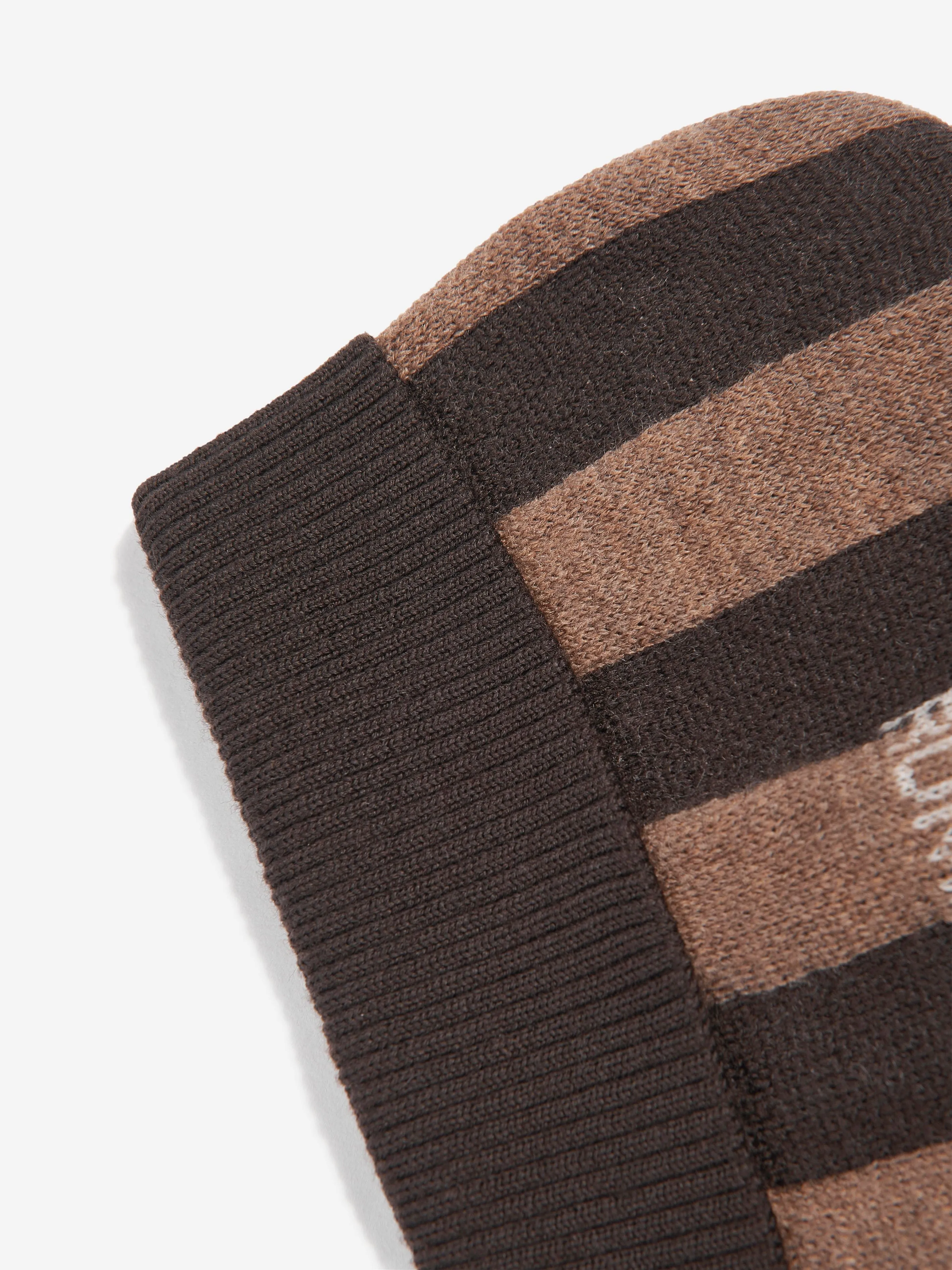 Fendi Baby Wool Roma Beanie Hat in Brown