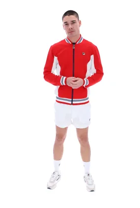 Fila® Vintage SETTANTA Borg Track Jacket/Fila Red/White 623 - New AW23