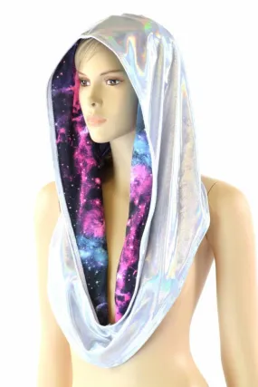 Flashbulb & Galaxy Reversible Infinity Festival Hood