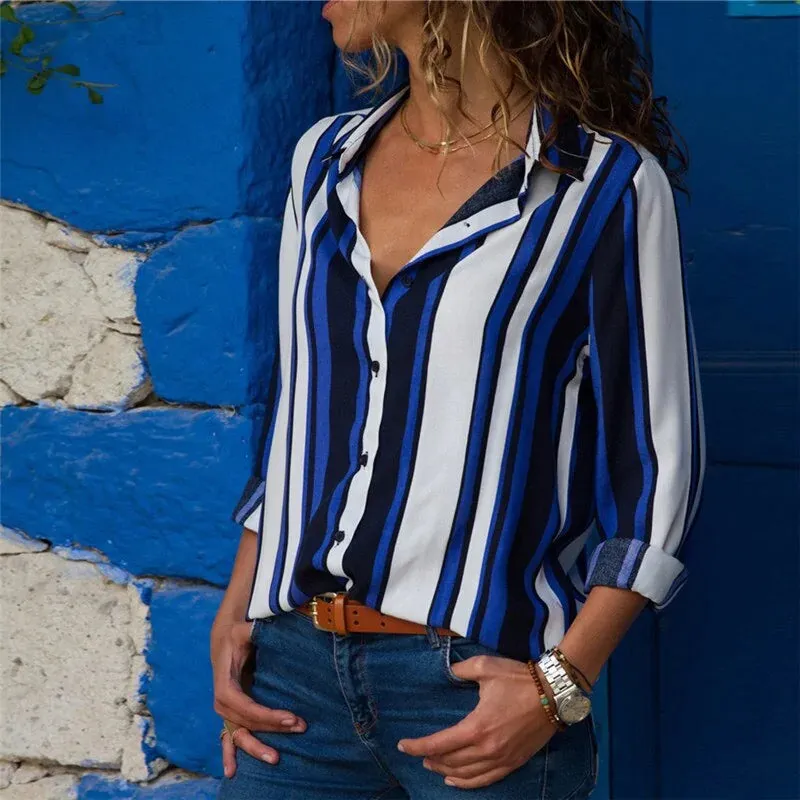 Flowy, classic, long-sleeve blouse, super versatile