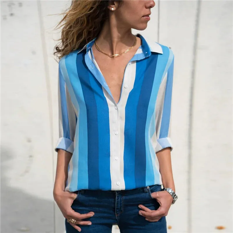 Flowy, classic, long-sleeve blouse, super versatile