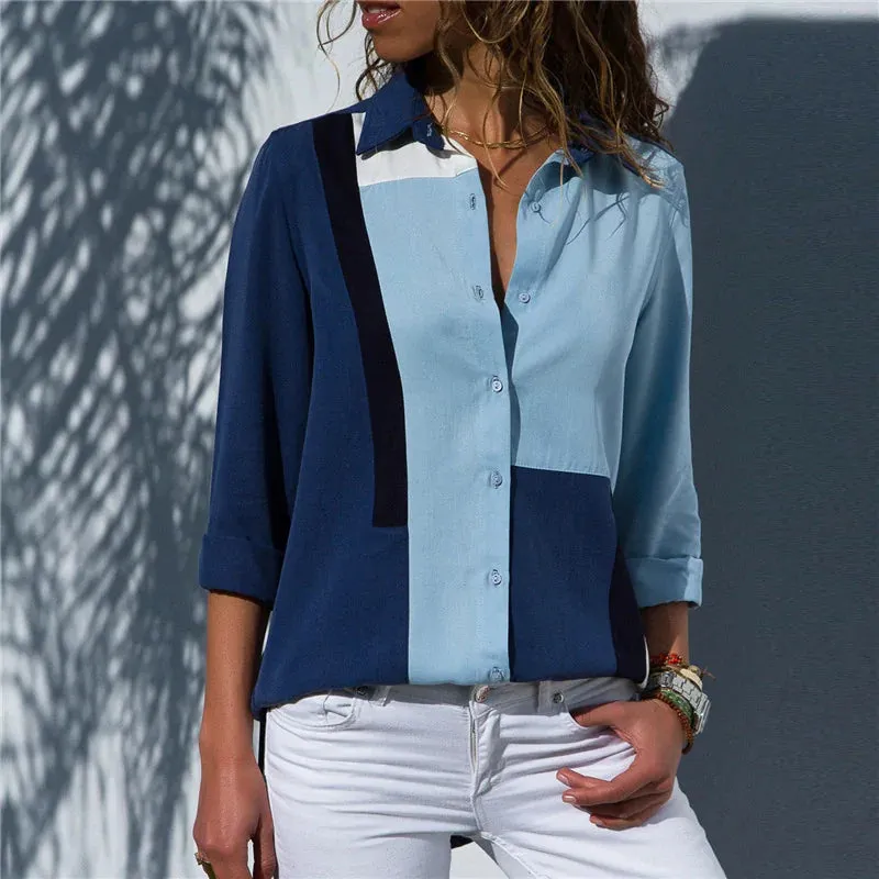 Flowy, classic, long-sleeve blouse, super versatile