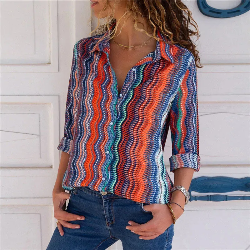 Flowy, classic, long-sleeve blouse, super versatile