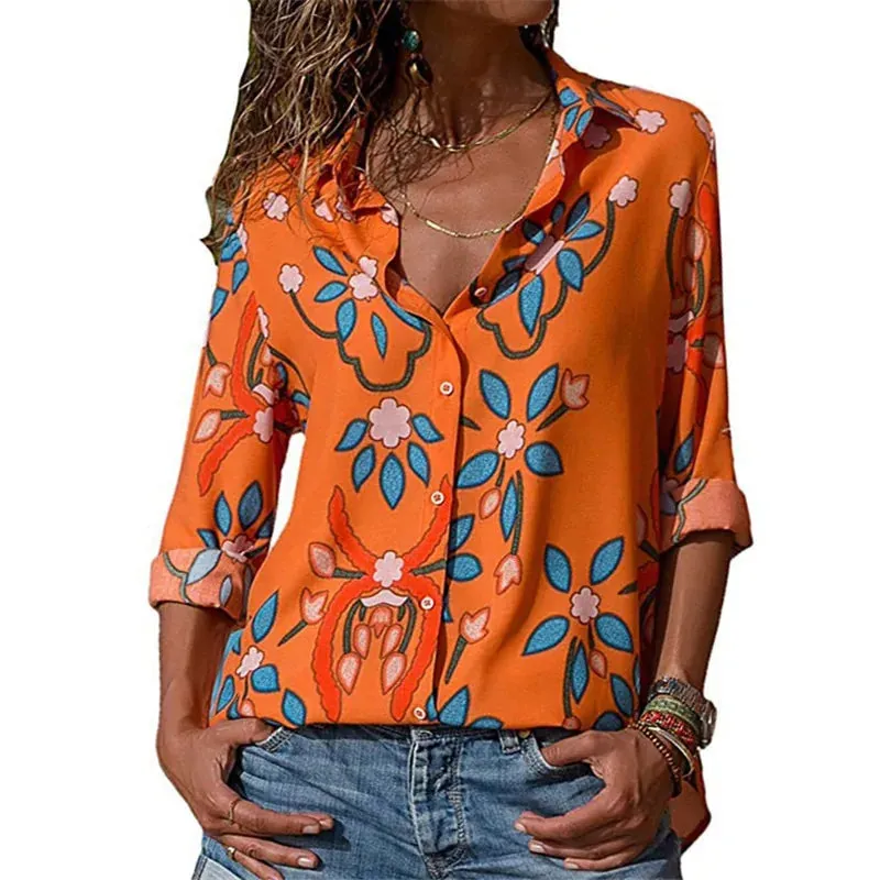 Flowy, classic, long-sleeve blouse, super versatile