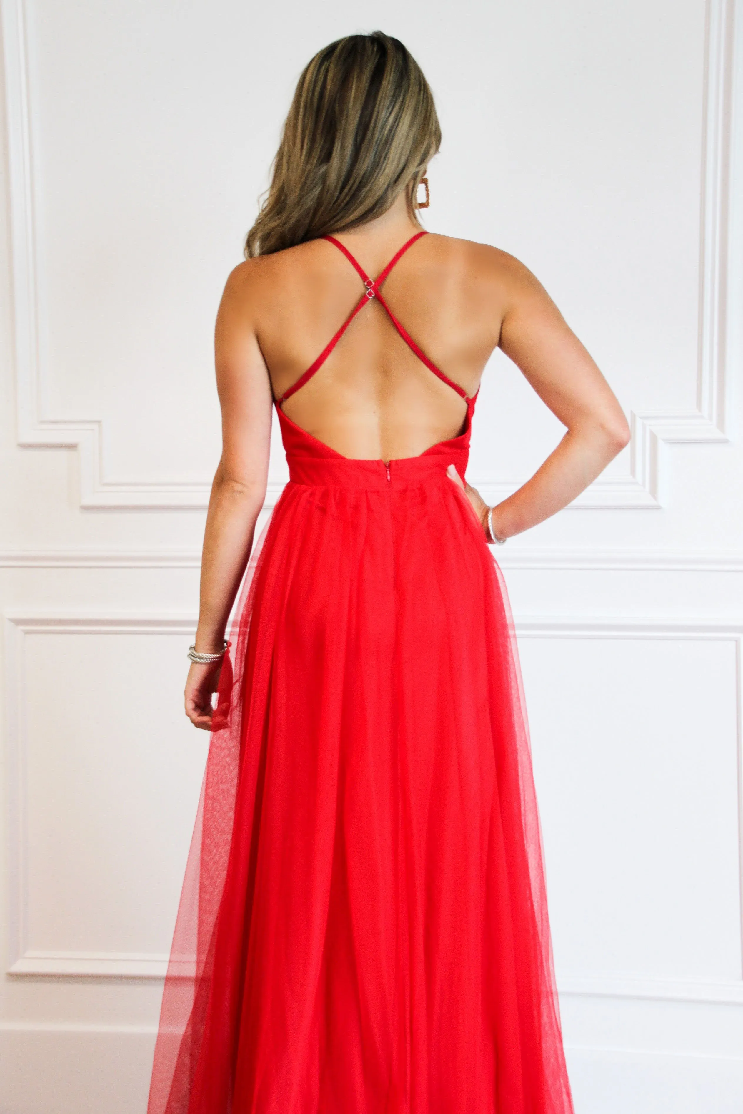 Forever Love Maxi Dress: Red