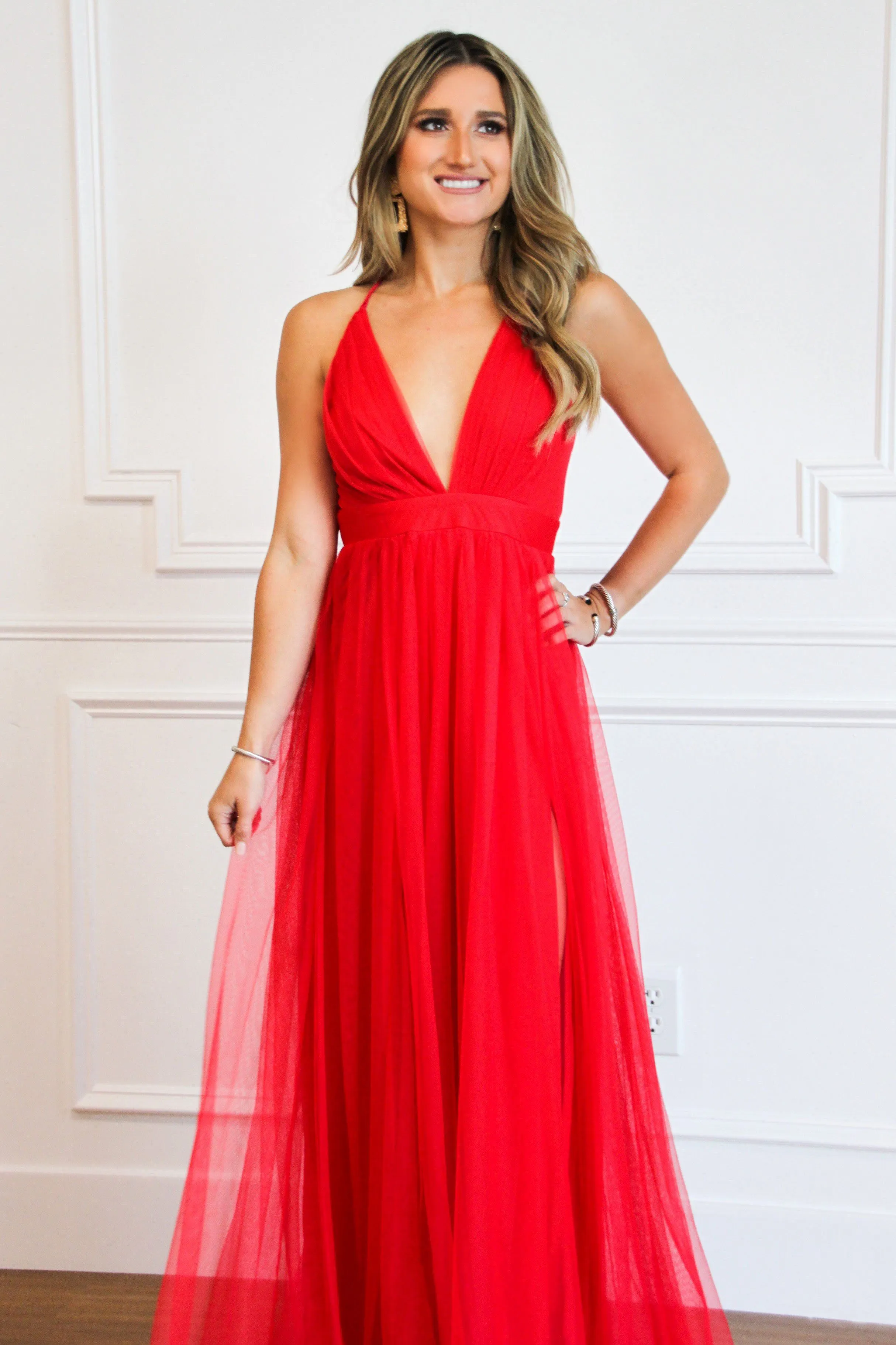 Forever Love Maxi Dress: Red