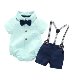 Four-piece baby romper strap set