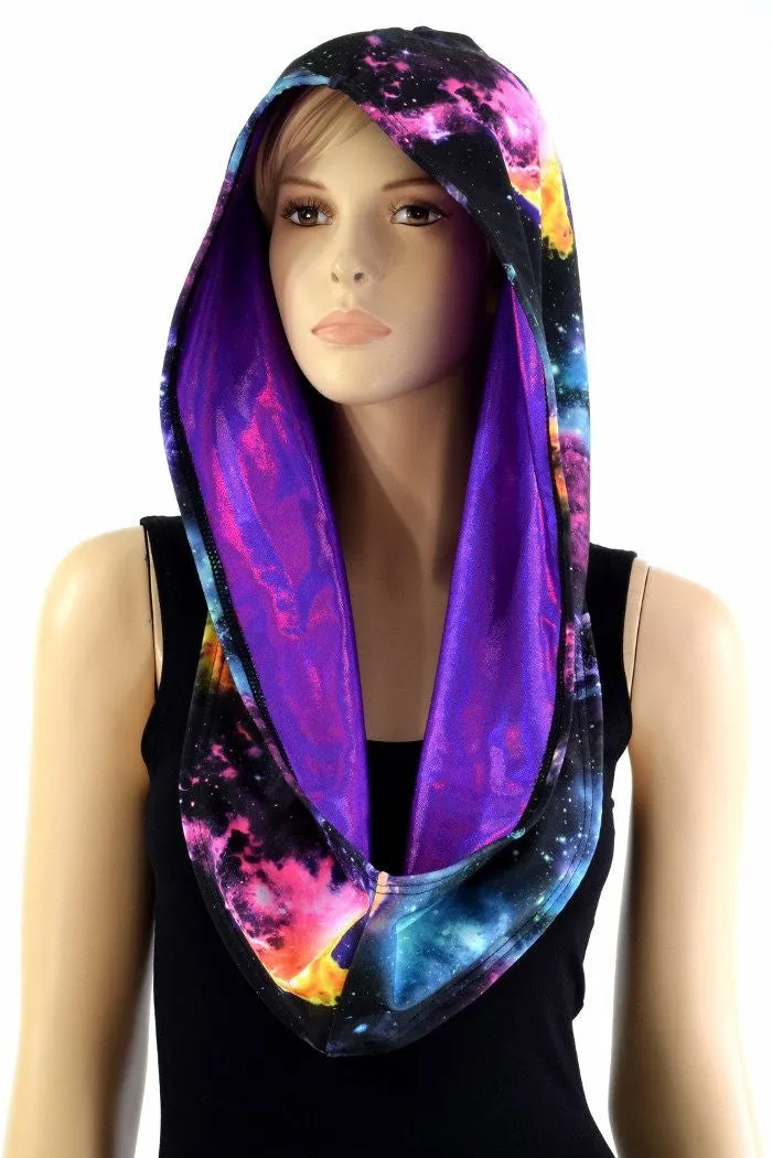 Galaxy & Grape Reversible Infinity Festival Hood