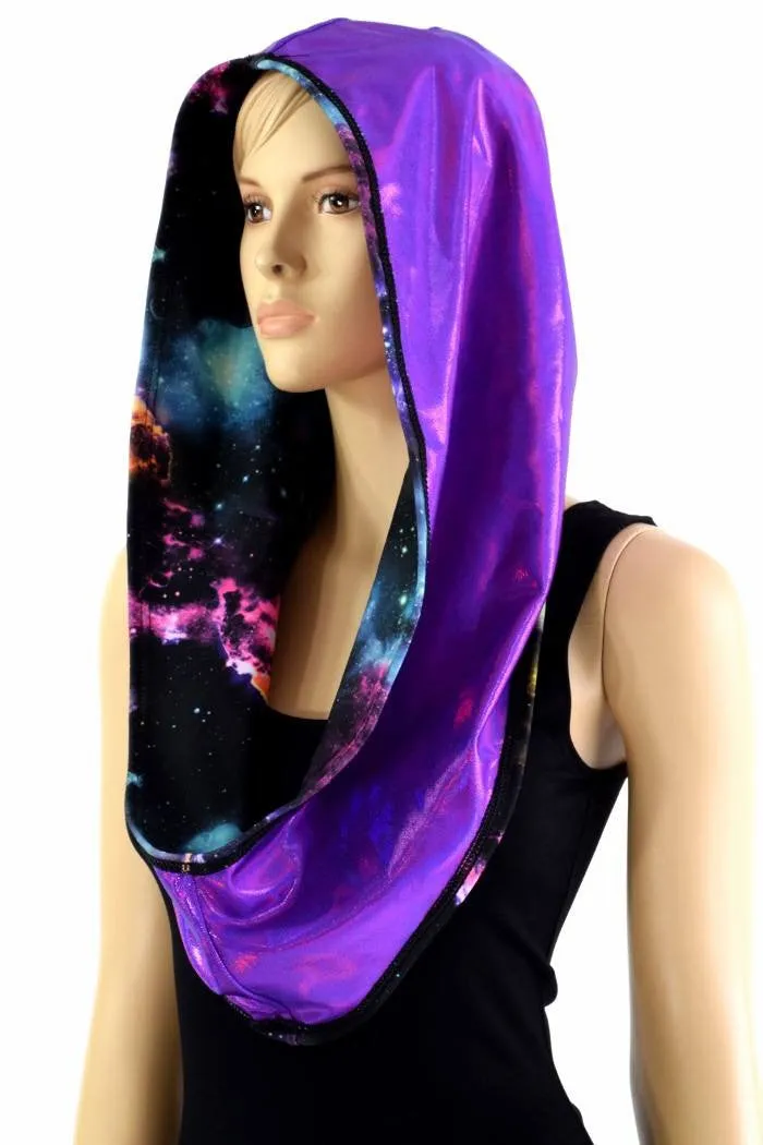 Galaxy & Grape Reversible Infinity Festival Hood