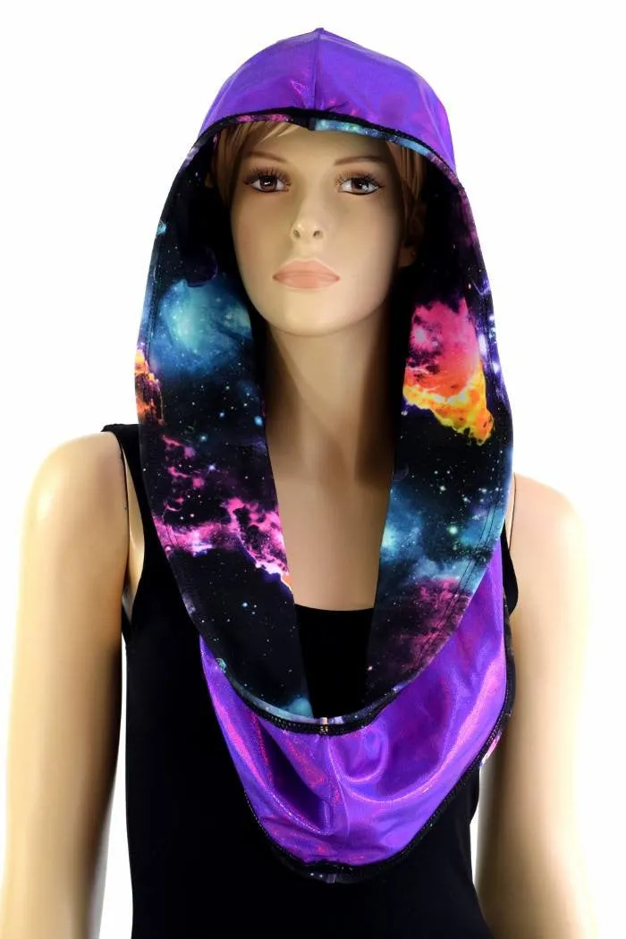 Galaxy & Grape Reversible Infinity Festival Hood