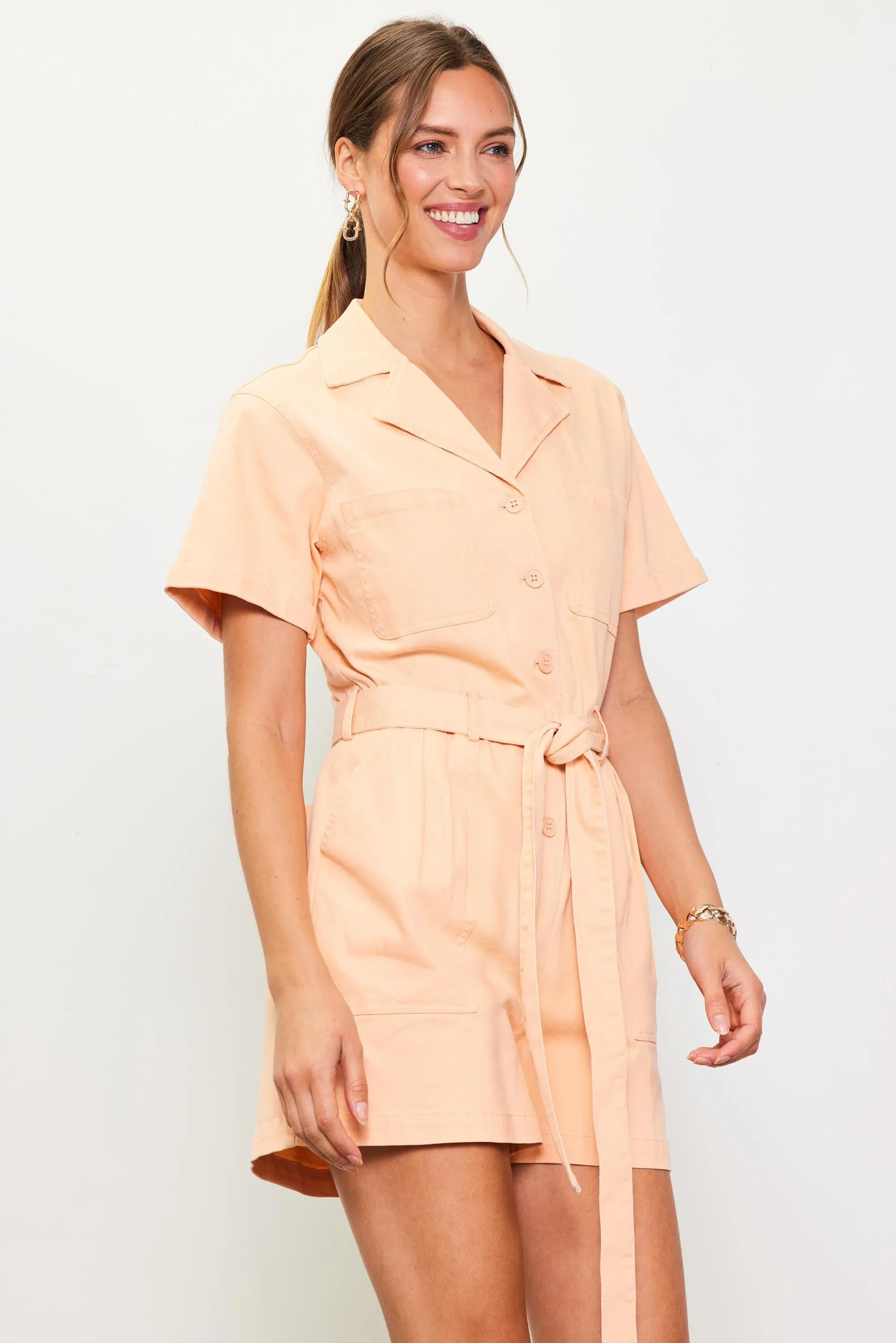 Gameday Washed Utility Romper