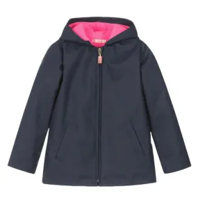 Girls Navy Rain Coat