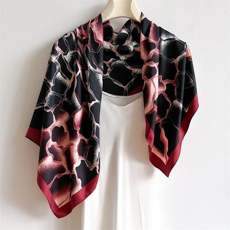 Gradient Style Chic Large Satin Scarf | 90x90cm Bandana | Twill Satin Shawl | Perfect Gift for Her, Mother's Day