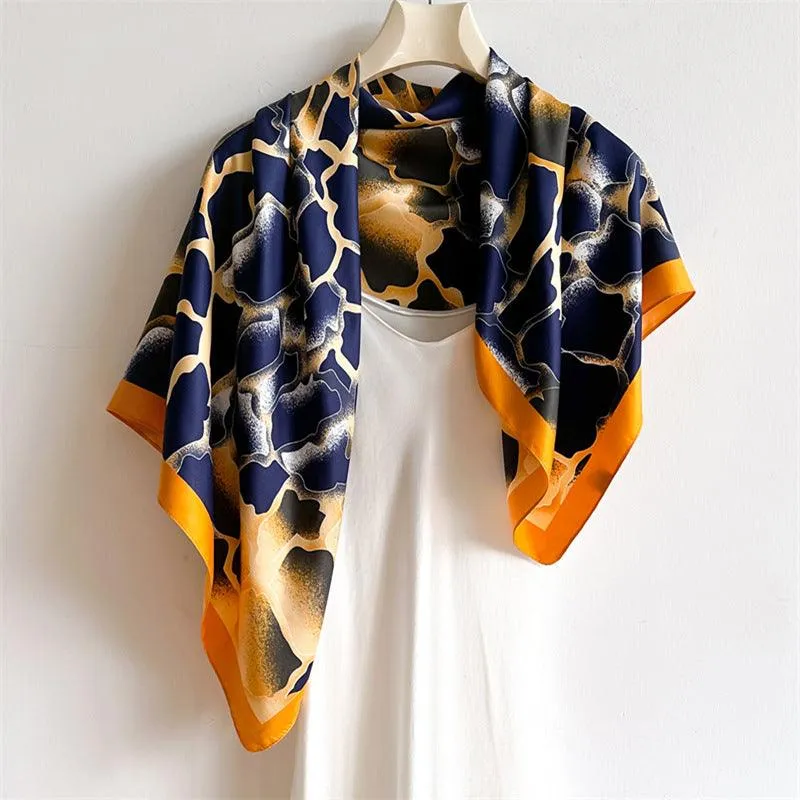 Gradient Style Chic Large Satin Scarf | 90x90cm Bandana | Twill Satin Shawl | Perfect Gift for Her, Mother's Day