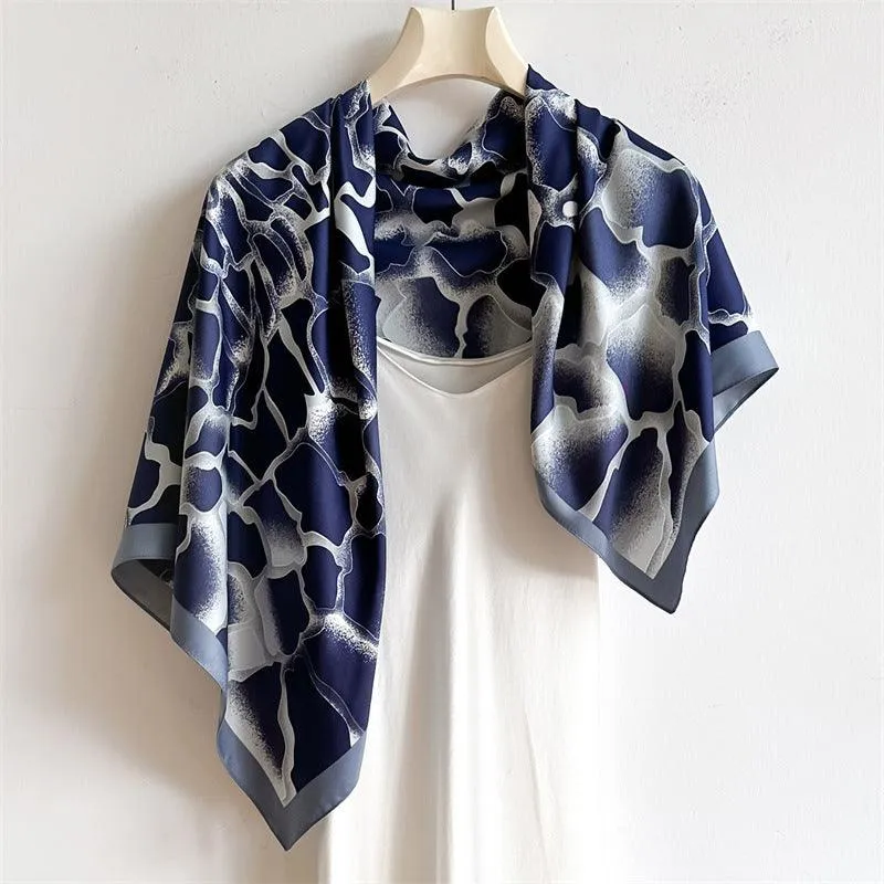 Gradient Style Chic Large Satin Scarf | 90x90cm Bandana | Twill Satin Shawl | Perfect Gift for Her, Mother's Day