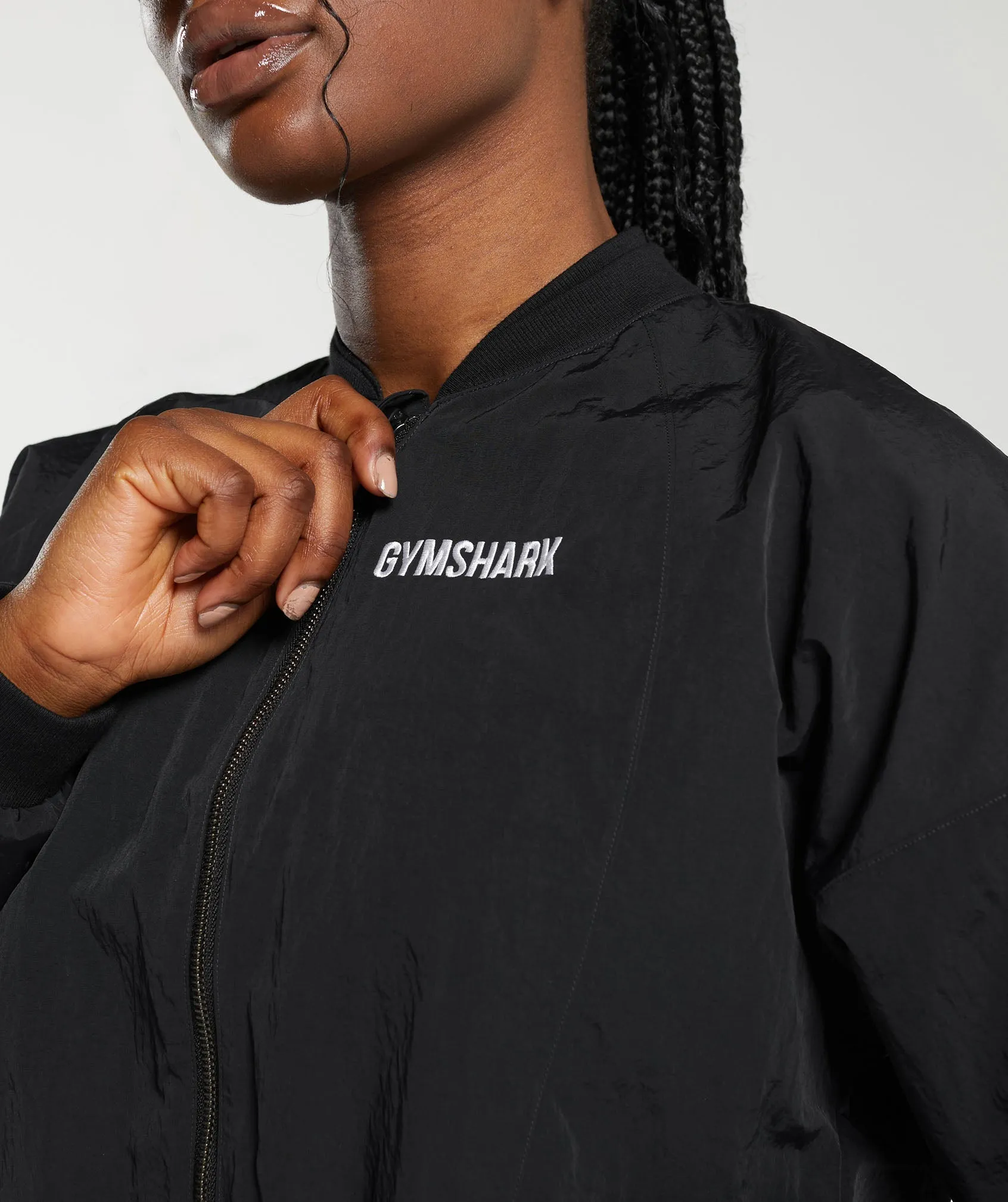 Gymshark Midi Track Jacket - Black