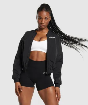 Gymshark Midi Track Jacket - Black