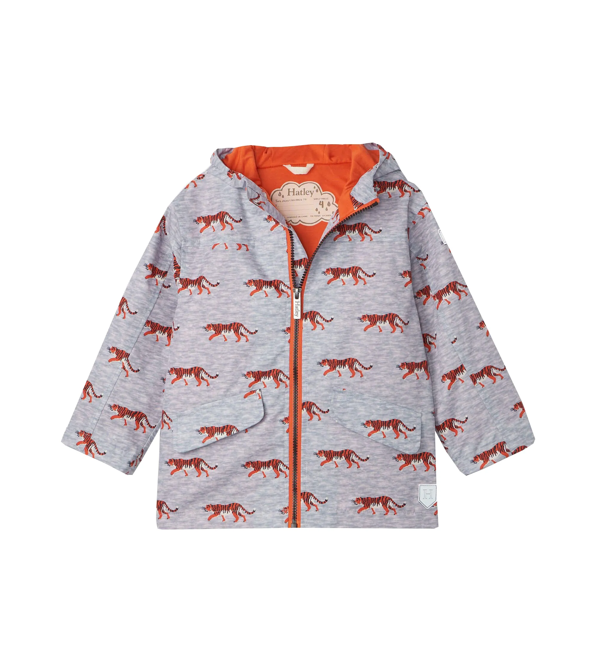 Hatley Roaming Tigers Raincoat S22BLK1389