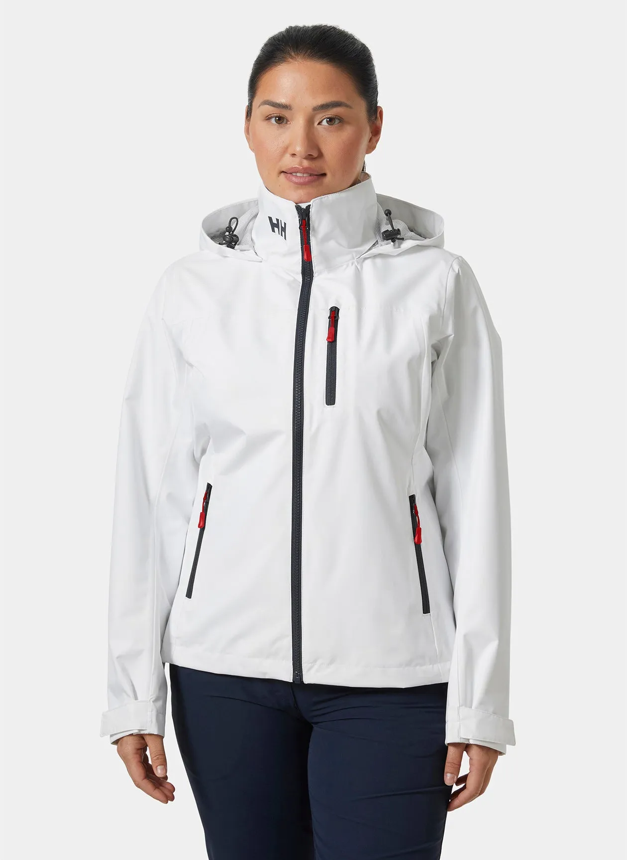 Helly Hansen Women's Hooded Custom Crew Jackets, White