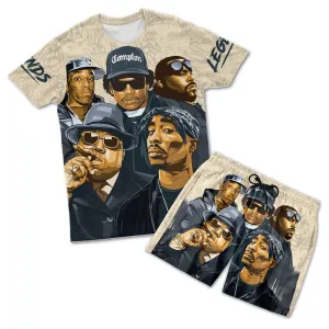 Hip Hop Legends 2 T-shirt and Shorts Set