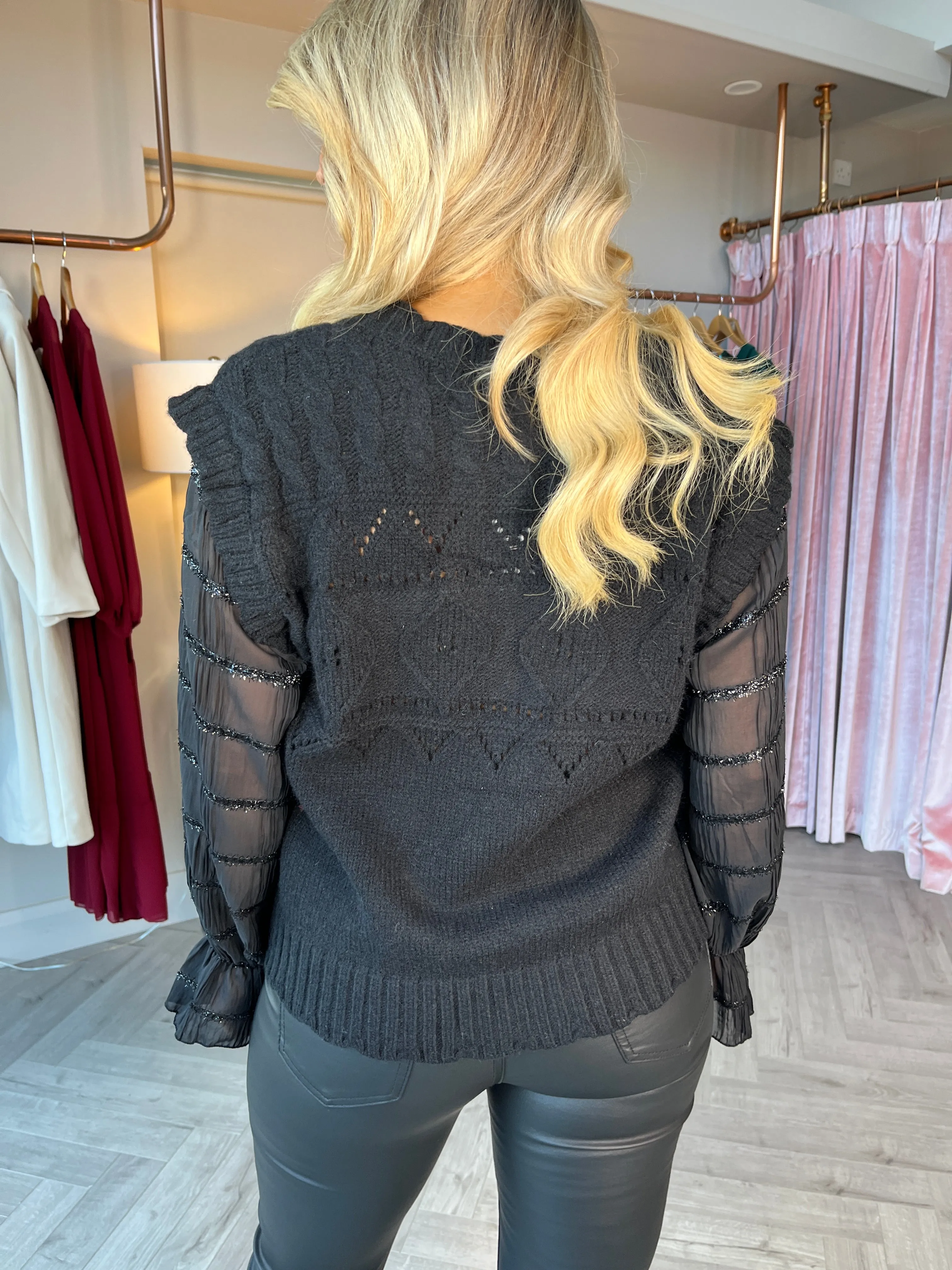 Holly Black Knit