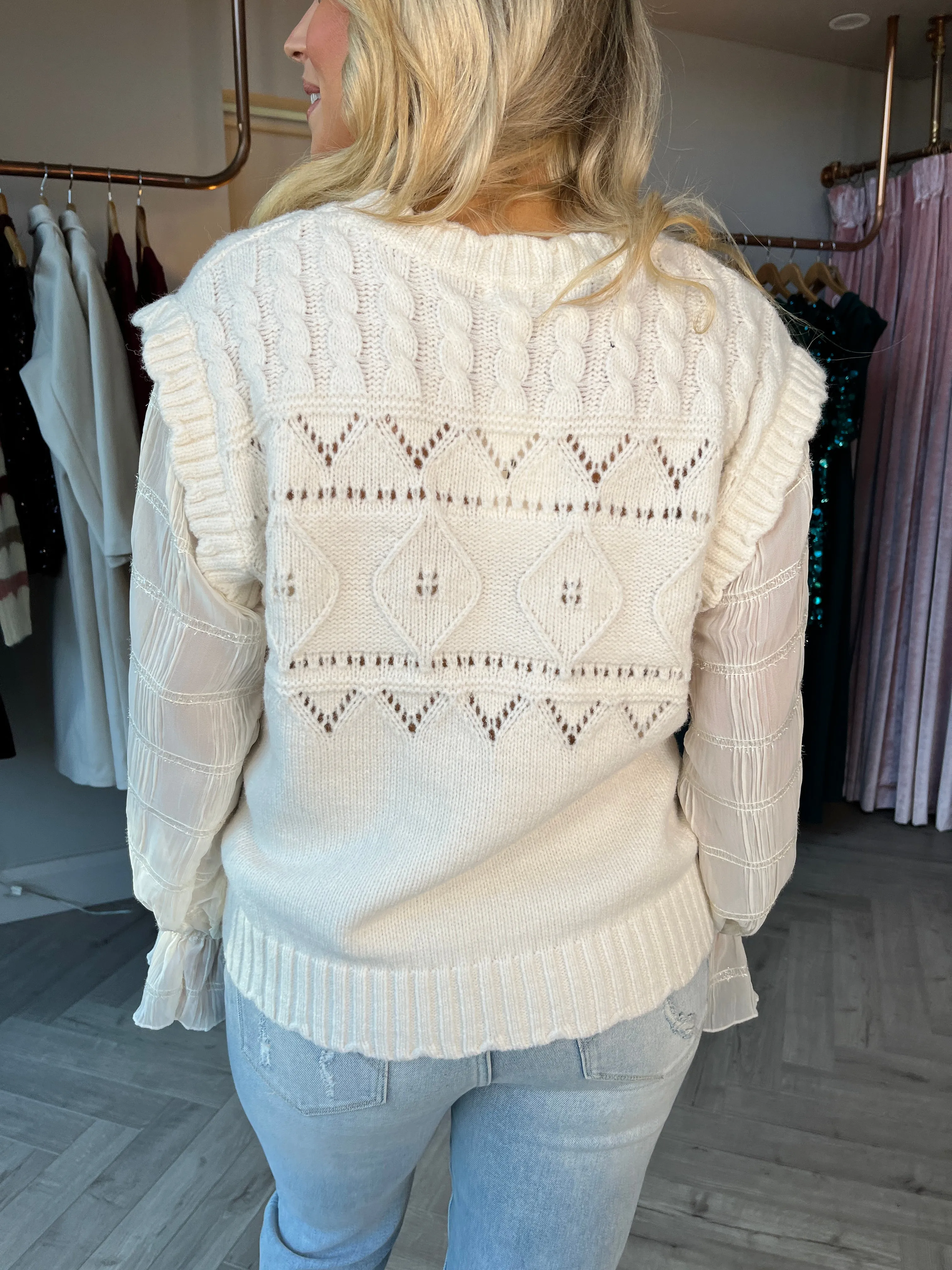 Holly Ecru Knit