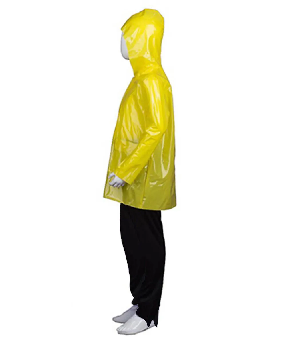 HPO Adult Men's Yellow Raincoat Costume , Perfect For Hallowen