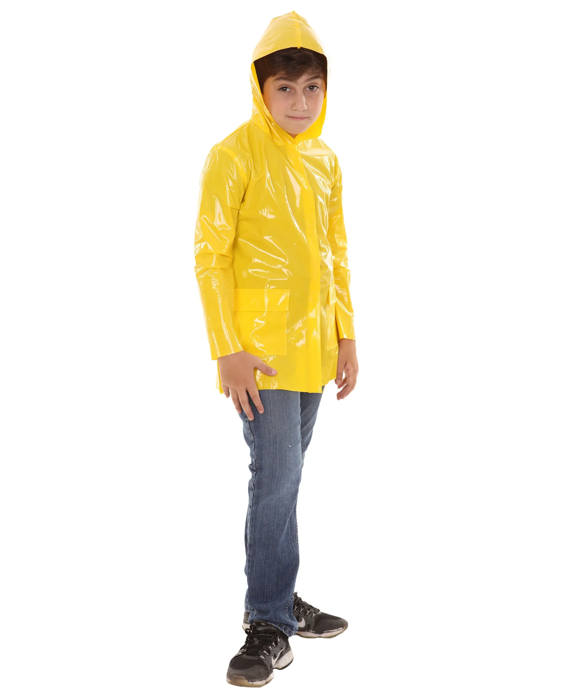 HPO Adult Men's Yellow Raincoat Costume , Perfect For Hallowen