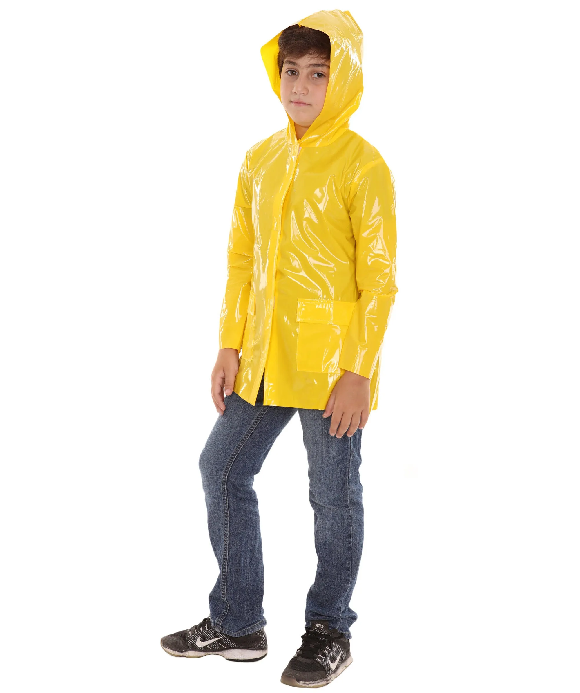 HPO Adult Men's Yellow Raincoat Costume , Perfect For Hallowen