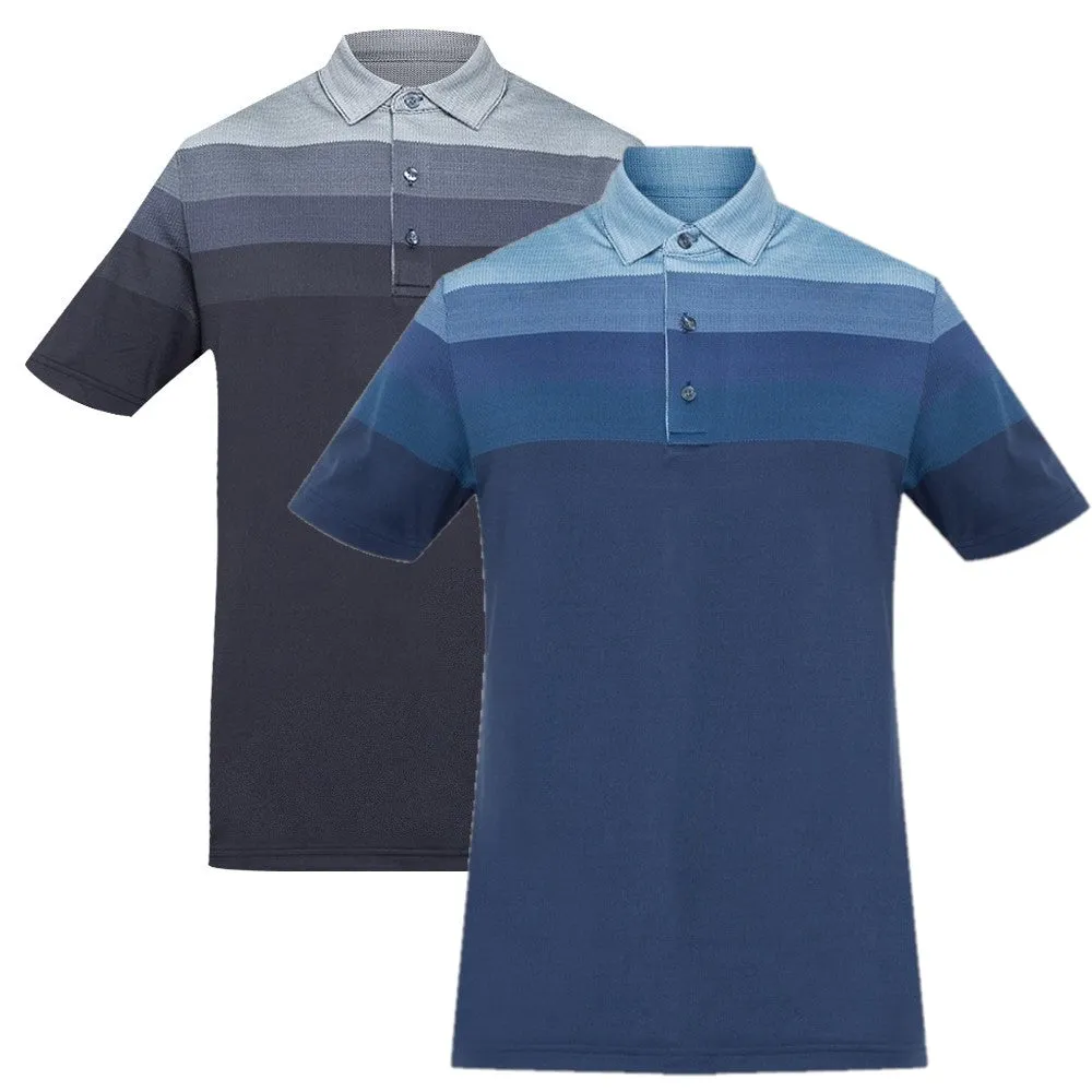 Jack Nicklaus Black Label by Perry Ellis Engineered Jacquard Polo Shirts