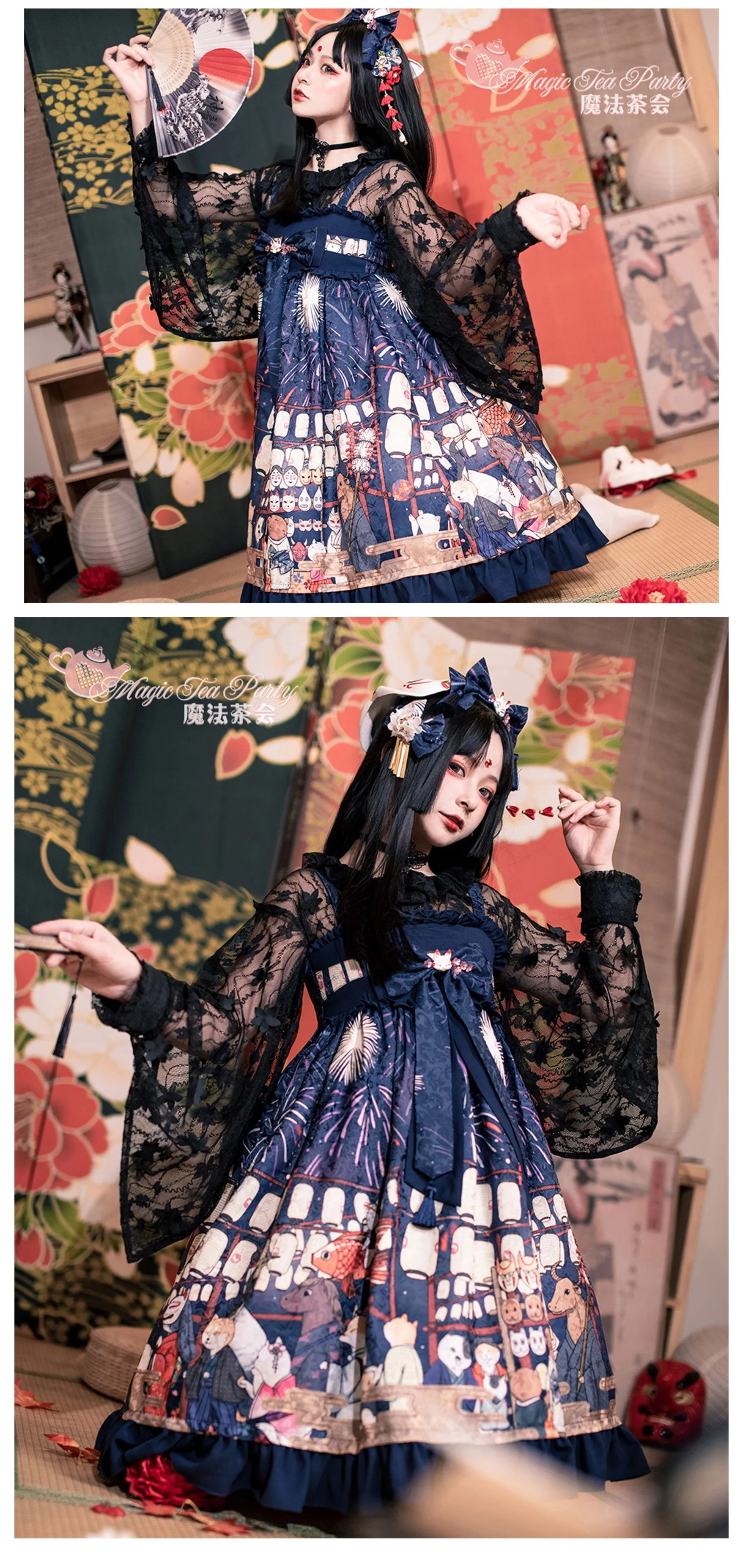 JSK♥Ready to Ship♥Hanabi Festival♥Sweet Lolita Dress