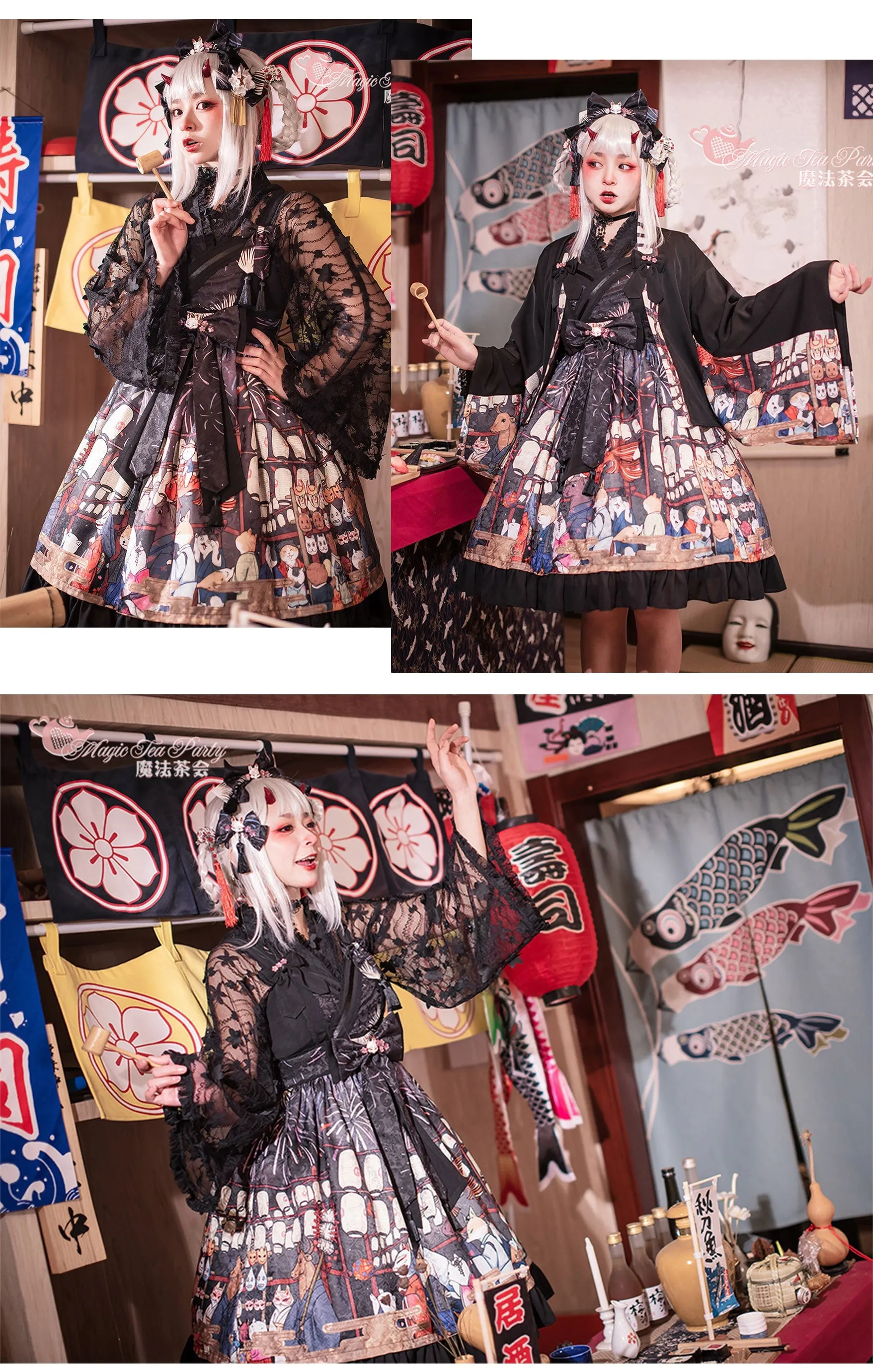 JSK♥Ready to Ship♥Hanabi Festival♥Sweet Lolita Dress