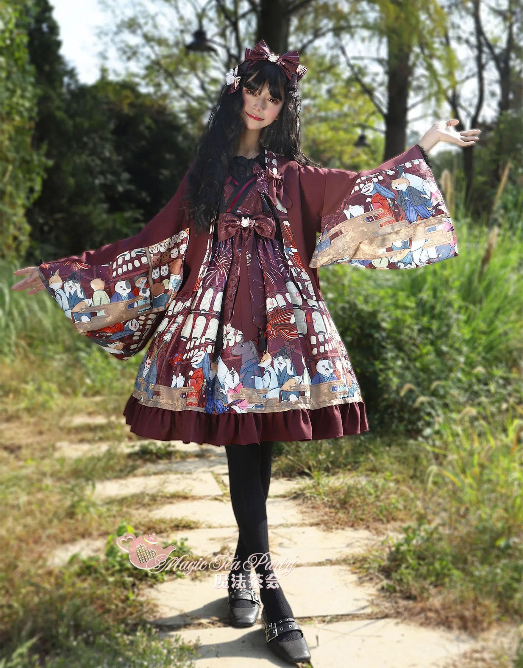 JSK♥Ready to Ship♥Hanabi Festival♥Sweet Lolita Dress