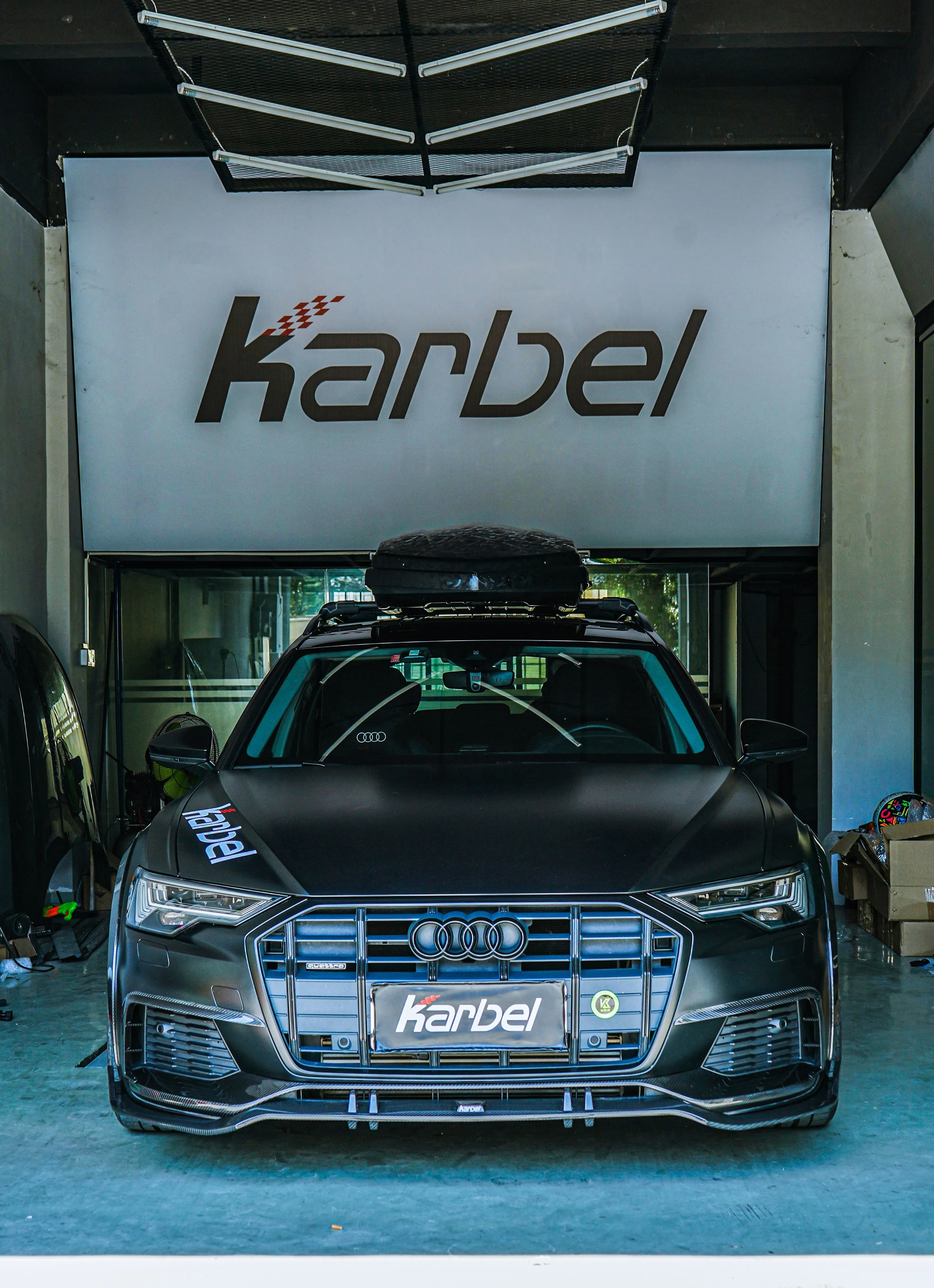 Karbel Carbon Carbon Fiber Upper Valences For Audi A6 Allroad C8 2020-ON