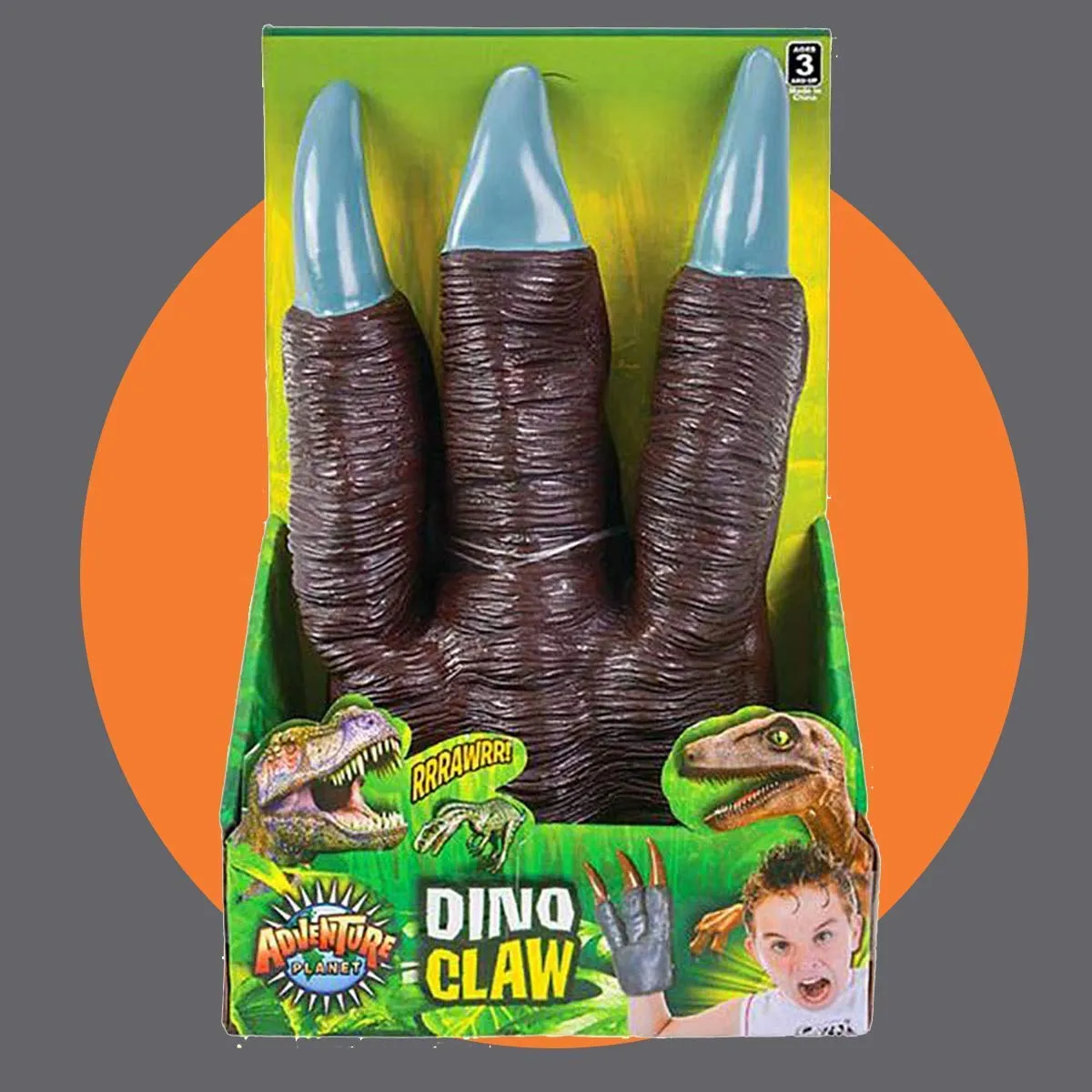 Kicko Plastic Dino Claw Glove - 1 Piece of Oversized Velociraptor Paw - Perfect