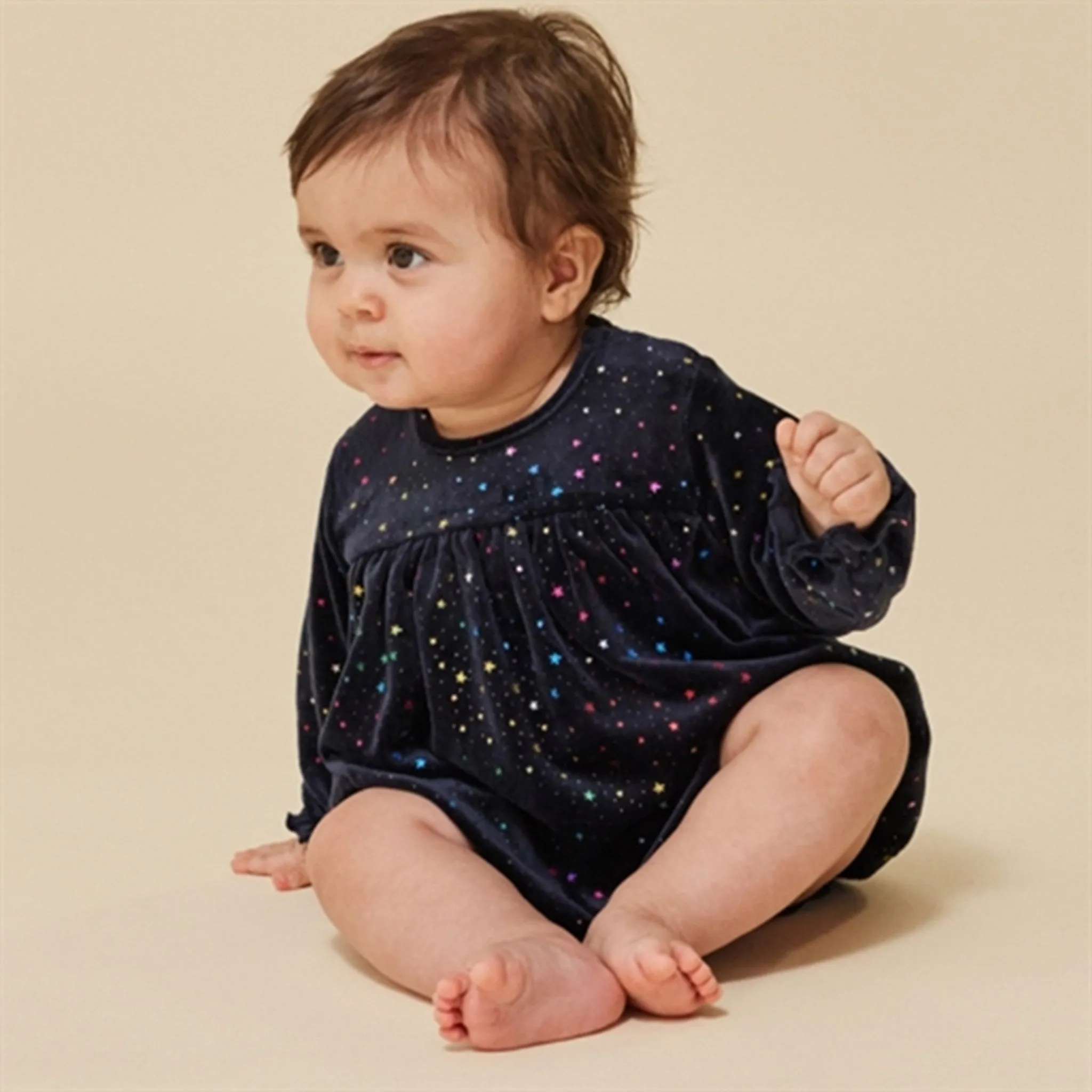 Konges Sløjd Etoile Multi Sparkle Jingle Glitter Romper Dress